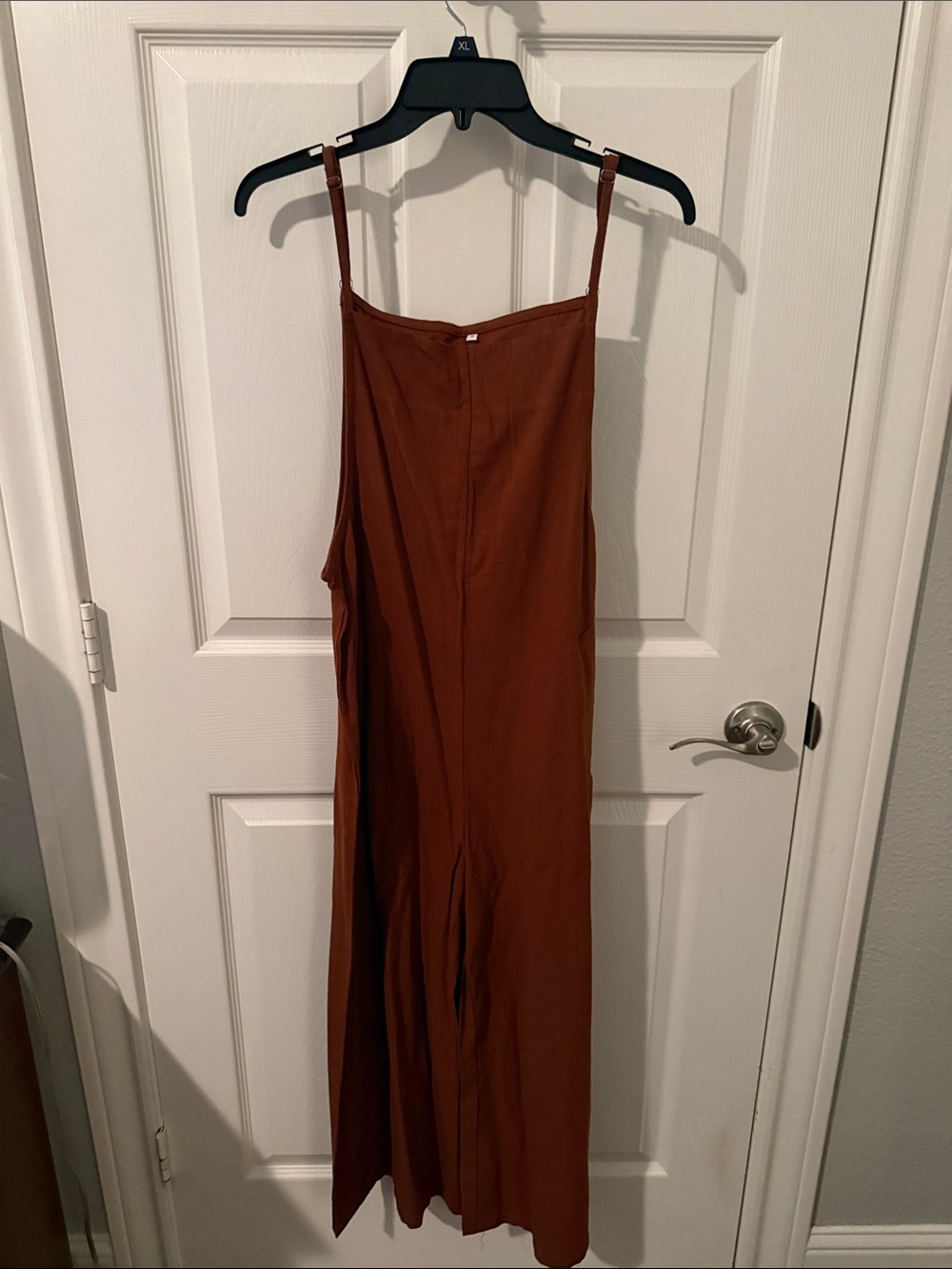 Women's Rust Brown Wide-Leg Jumpsuit - Unbranded